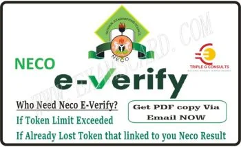 NECO Result Verification Pin